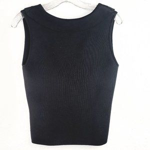 Cache Black Sleeveless Career Blouse